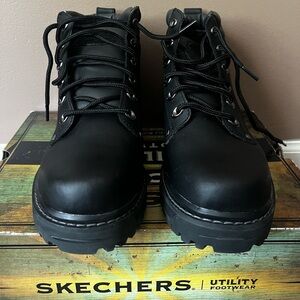 Brand New In Box - Skechers Utility Boots - Men 8.5
